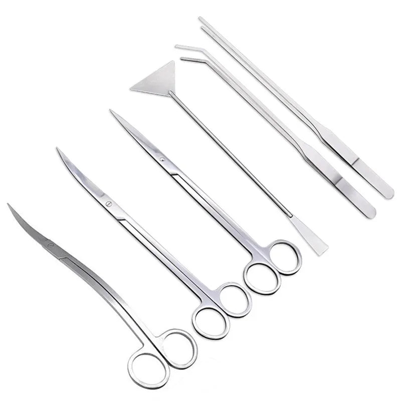 Edelstahl-Aquarium-Scheren und Pinzetten-Set