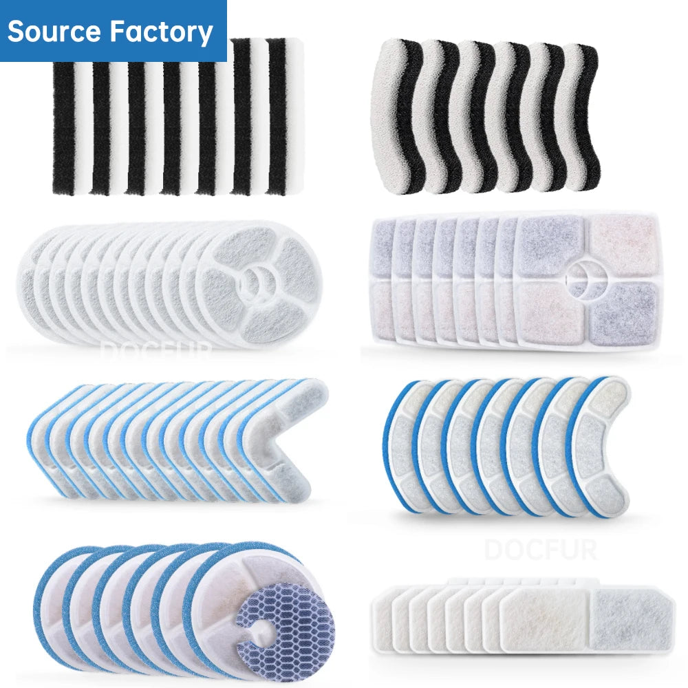 Replacement Filters for Pet Water Fountains (5 Pack) – Cats & Dogs