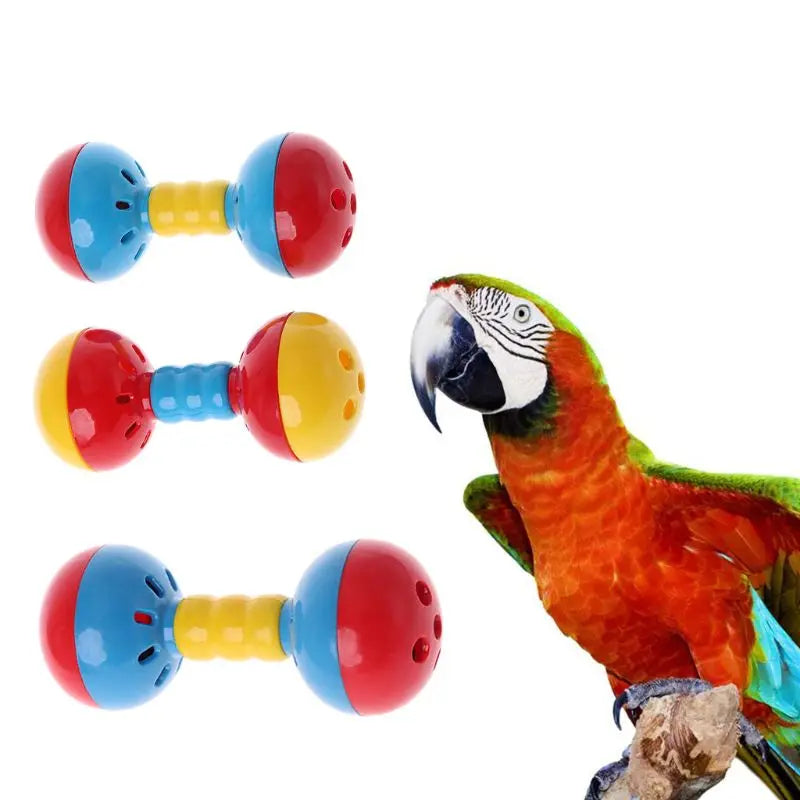 Sonajero Interactivo para Loros con Doble Bola