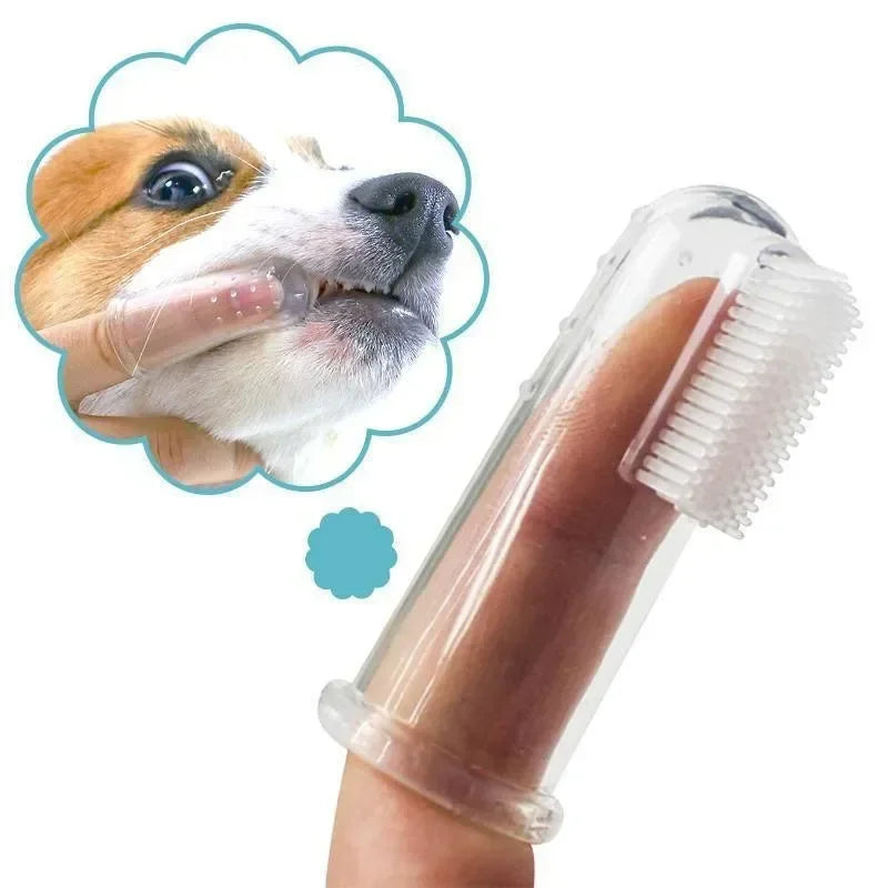 Soft Silicone Finger Toothbrush for Dogs – Gentle Teeth & Tartar Care