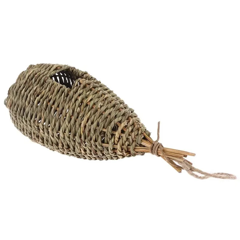 Handwoven Natural Grass Hanging Bird Nest for Small Birds