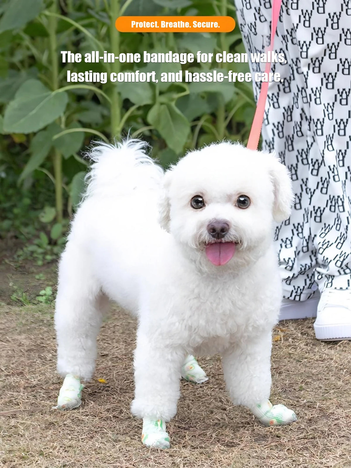 Self-Adhesive Pet Bandage Wrap for Paw Protection & Wound Care