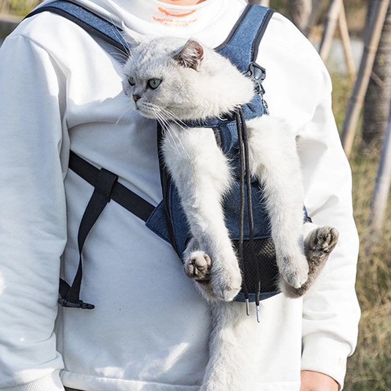 Adjustable Pet Carrier Backpack for Cats and Dogs