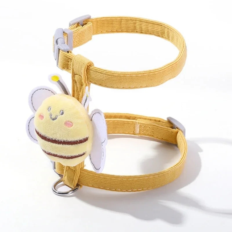 Bienen-Motiv Katzen-Geschirr und Leine Set