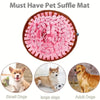 Pink washable felt pet suffle mat designed for small and large dogs