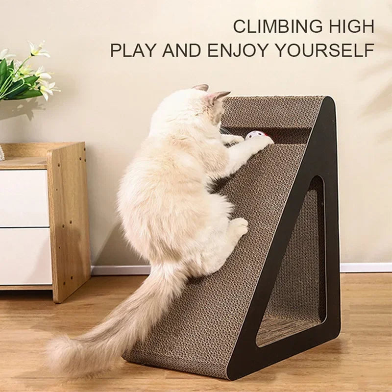 2-in-1 Cat Scratcher with Rotating Ball