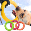 Anneau d'entraînement et disque volant en caoutchouc durable pour chien