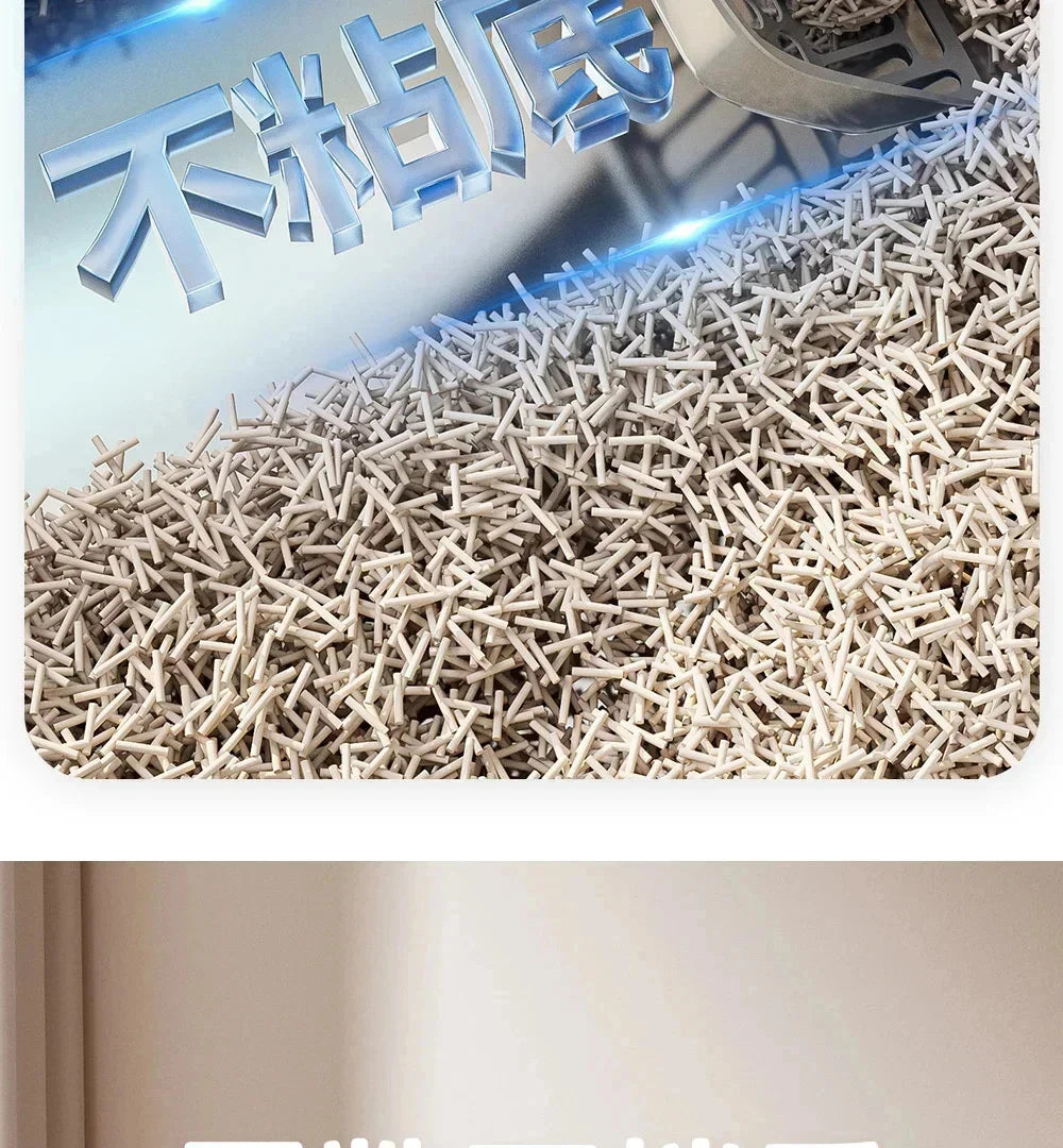 Extra-Large Stainless Steel Cat Litter Box with Splash-Proof Rim