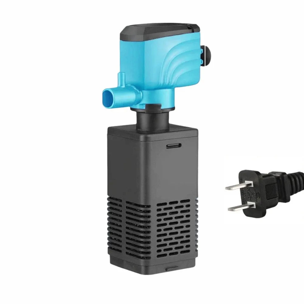 3-in-1 Aquarium Filter Pump with Adjustable Flow & Quiet Operation
