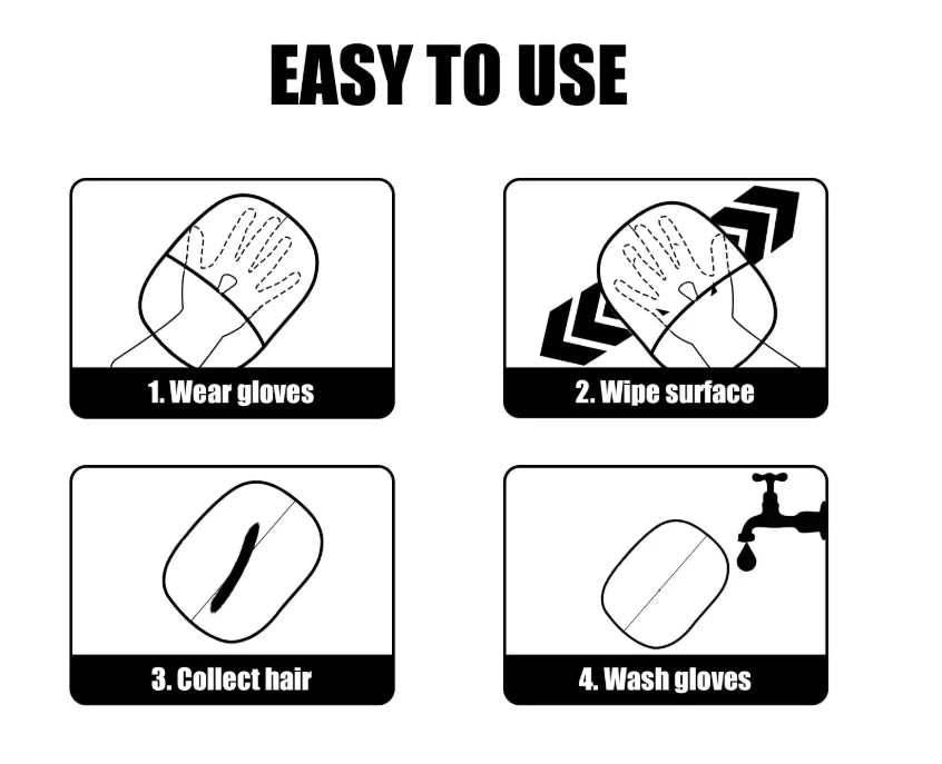 Pet Grooming Glove for Shedding Cats and Dogs