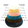 Lit Donut en Peluche Confortable pour Chat