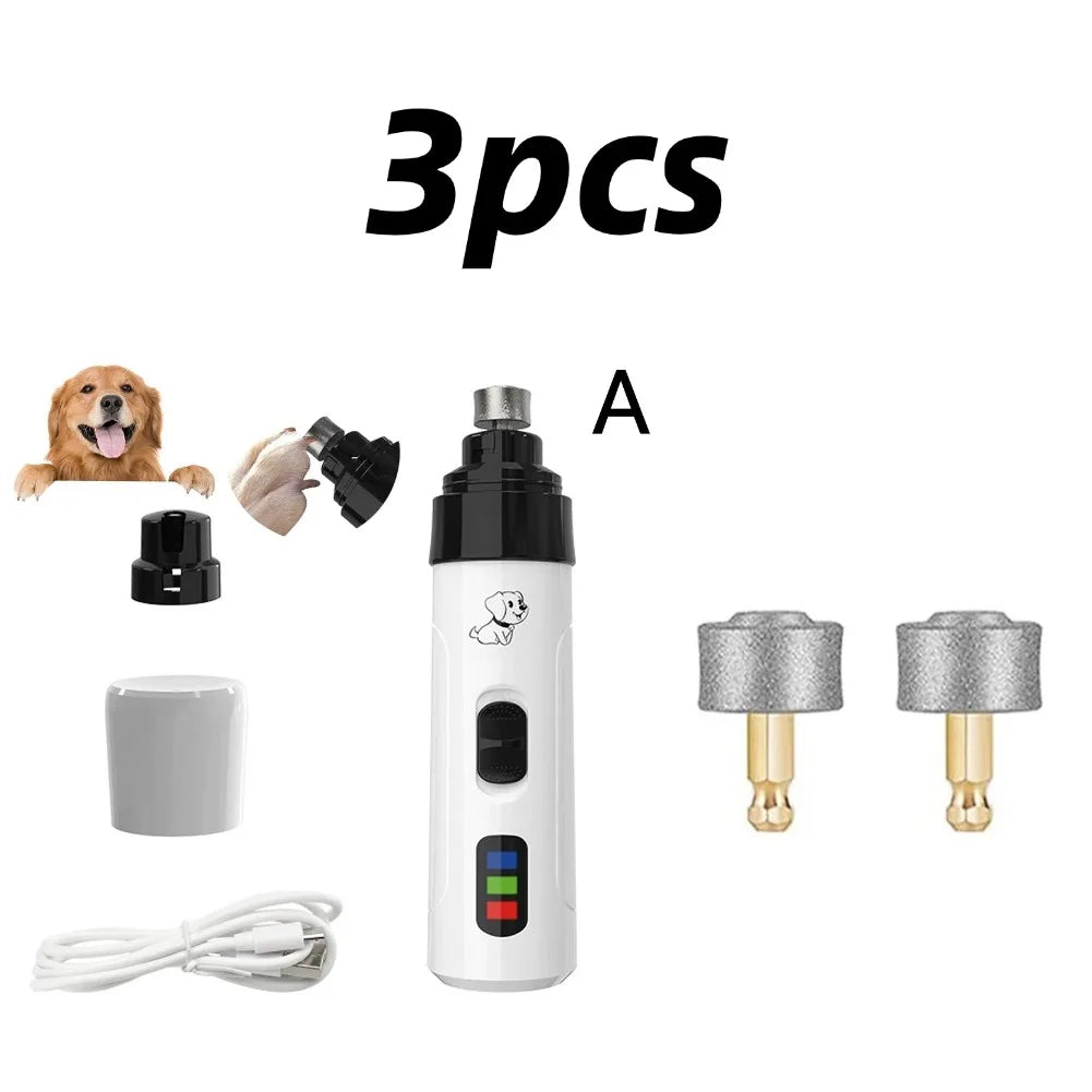 Quiet Rechargeable Electric Nail Grinder for Dogs and Cats