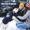 Cozy Fleece Dog Sweater with High Collar and Leg Straps