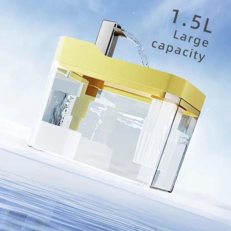 USB Cat Water Fountain with Auto Filter and Recirculating Pump