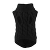 Pull gris tricoté noir pour chiot