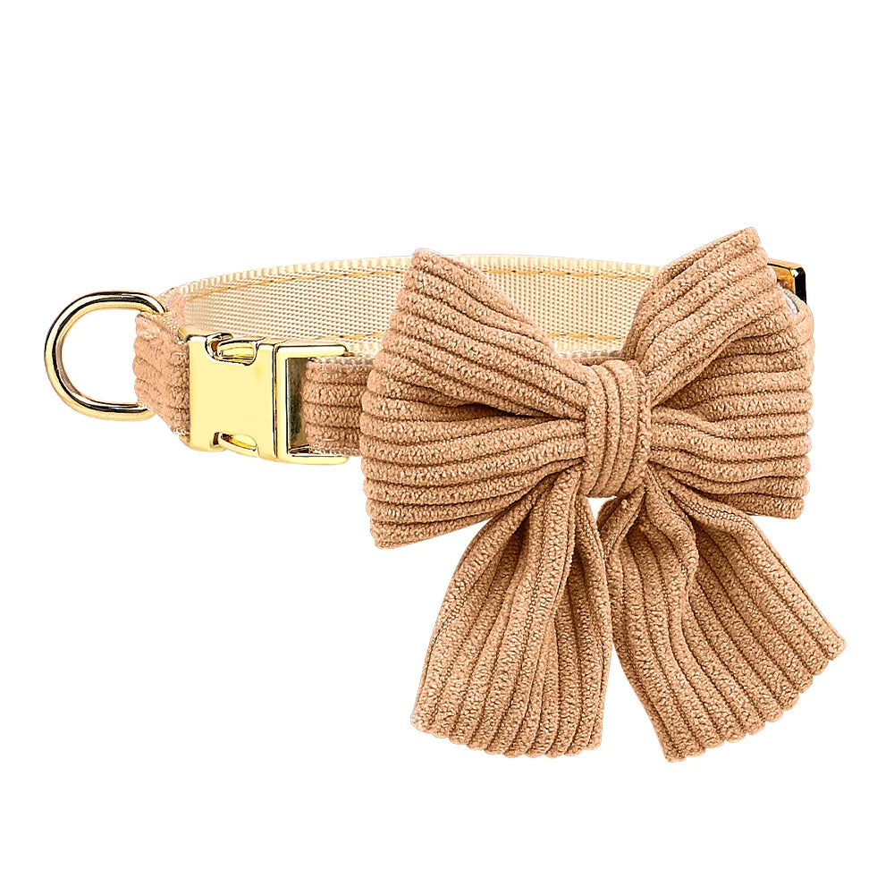 Bowknot Dog Harness, Collar & Leash Set