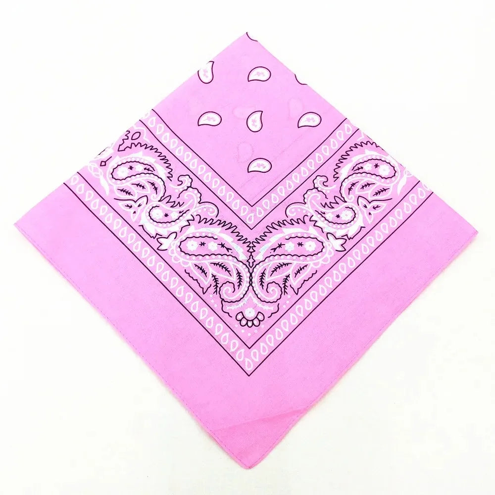 Paisley Bandana Headwrap – Unisex Cotton-Poly Scarf for Men and Women