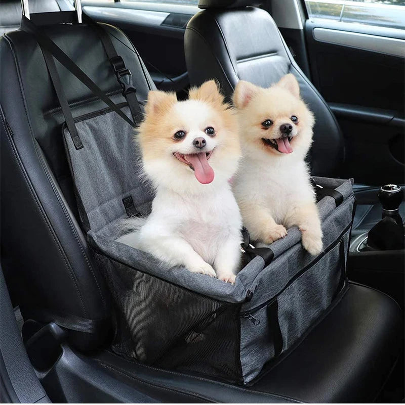 Siège Auto pour Animaux avec Pochette de Rangement