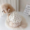 Polka Dot Summer Dog Dress with Suspender Straps
