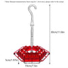 Hexagonal Hanging Bird Feeder for Garden and Patio
