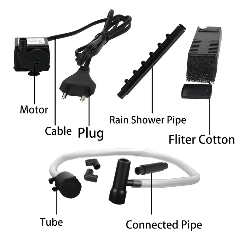 Pompe de filtre submersible pour aquarium avec éponge