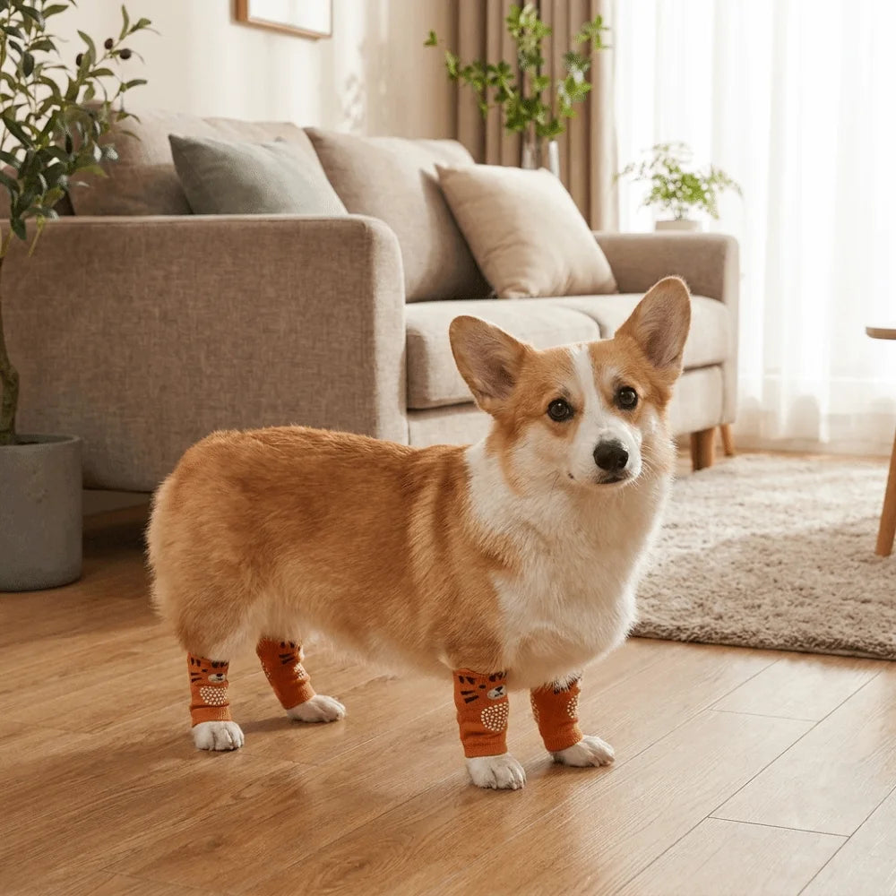 Dog Knee Pads with Elastic Leg Covers for Joint Protection