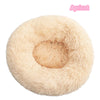 Lit Donut en Peluche Confortable pour Chat
