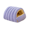 Cozy Plush Cat Cave Bed with Removable Washable Cover