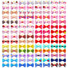 Cute Handmade Dog Bow Hair Accessories with Rubber Bands (200 Pack)