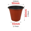 Plastic Plant Nursery Pots with Drainage Holes (Set of 10)