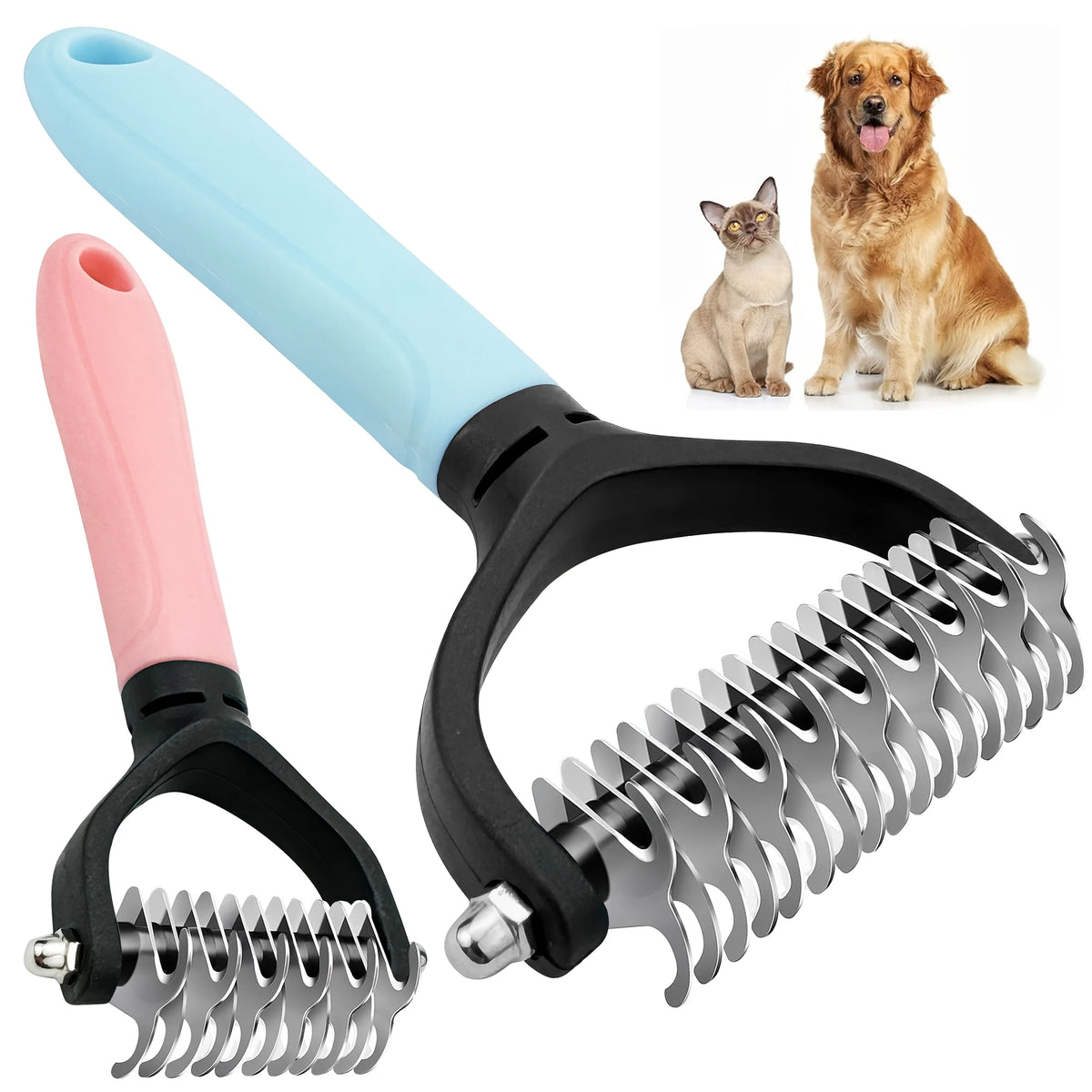 Stainless Steel Pet Grooming Comb for Dogs and Cats