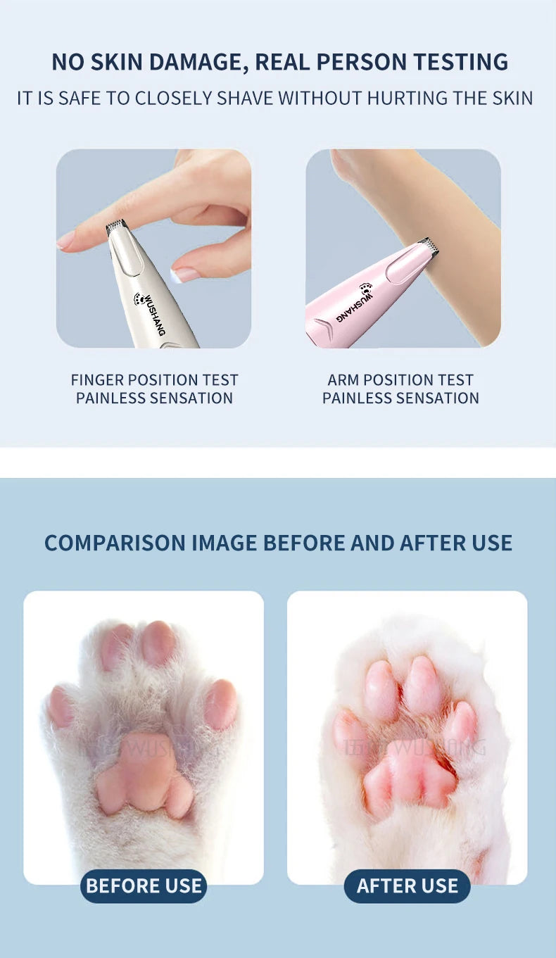 LED Pet Grooming Trimmer for Dogs and Cats