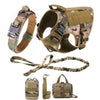Tactical Dog Harness with MOLLE Pouches and Collar Set