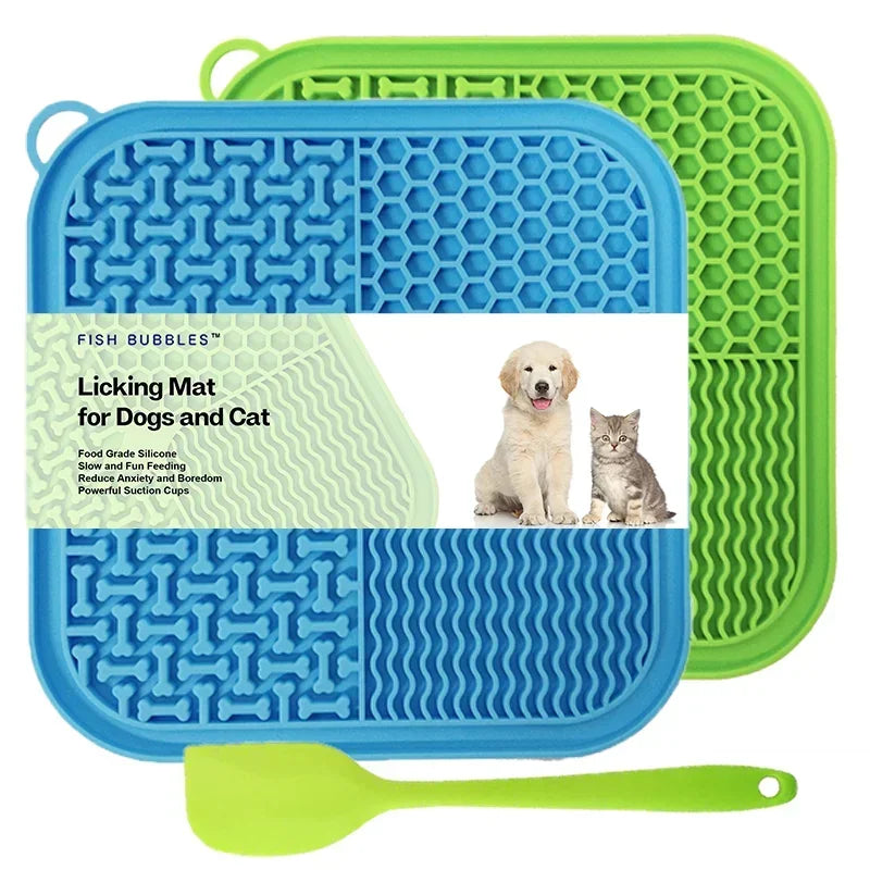Dog & Cat Licking Mat – Silicone Slow Feeder for Anxiety Relief and Fun Treats