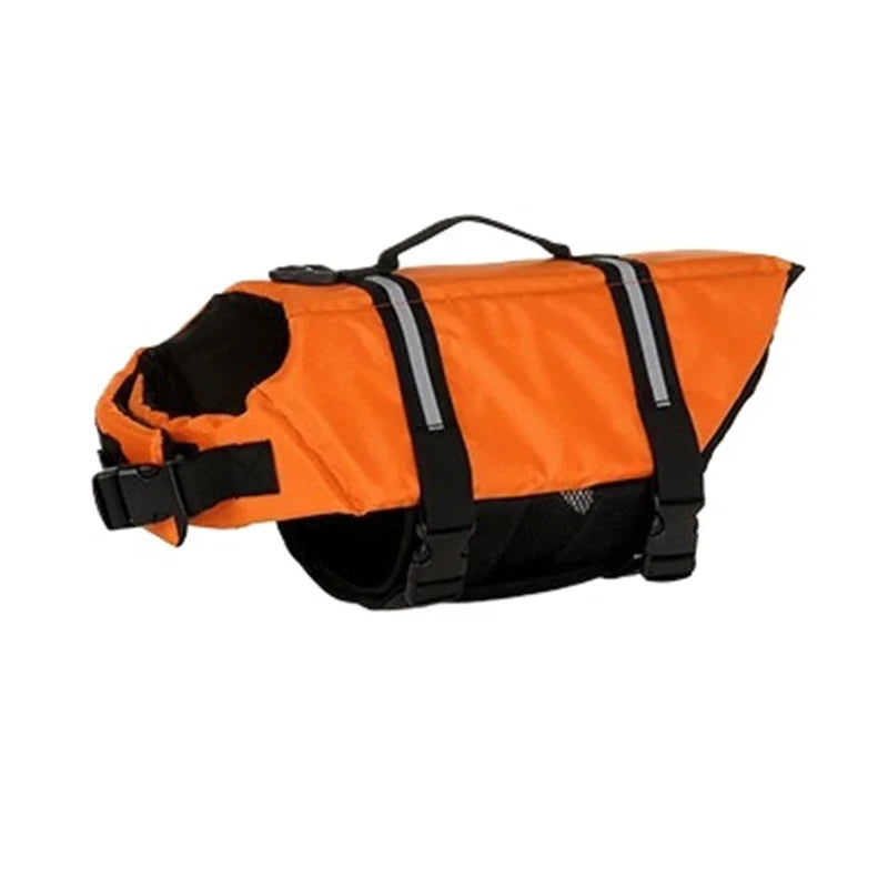 Reflective Dog Life Jacket with Adjustable Straps for Swimming and Boating