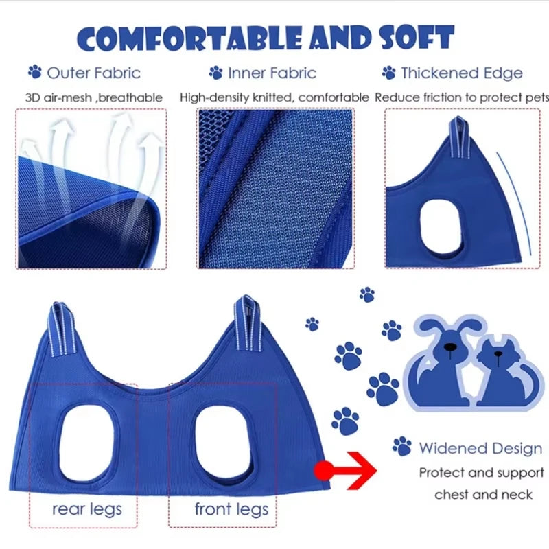 Pet Grooming Hammock for Small Dogs and Cats