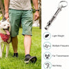 Adjustable stainless steel dog whistle with a clip for pet recall and transmission