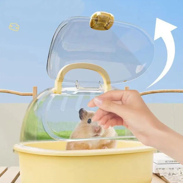 Portable Hamster Travel Carrier with Ventilated Design