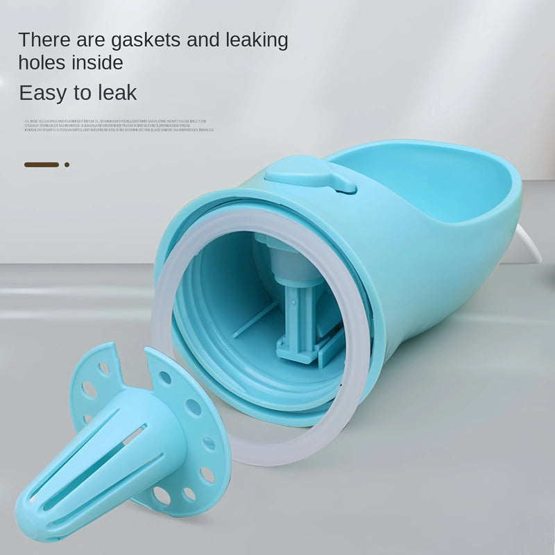 Bouteille d'eau portable pour animaux avec rangement pour nourriture