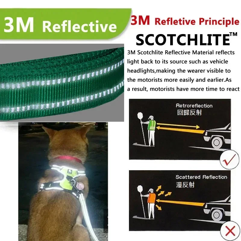 Reflektierendes, verstellbares Hundegeschirr mit Weste