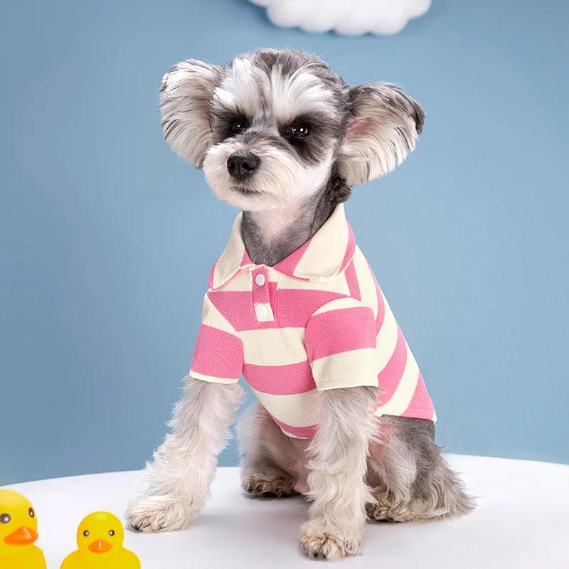 Classic Cotton Polo Shirt for Dogs and Cats