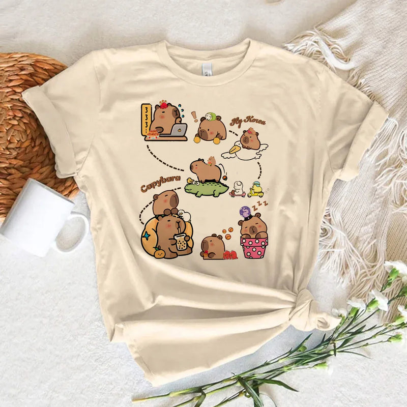 Camiseta Gráfica de Capibara
