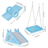 Natural Wood Chewing Toy Set for Small Pets