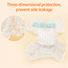 Reusable sanitary diapers for dogs showing three-dimensional protection and side leakage prevention.