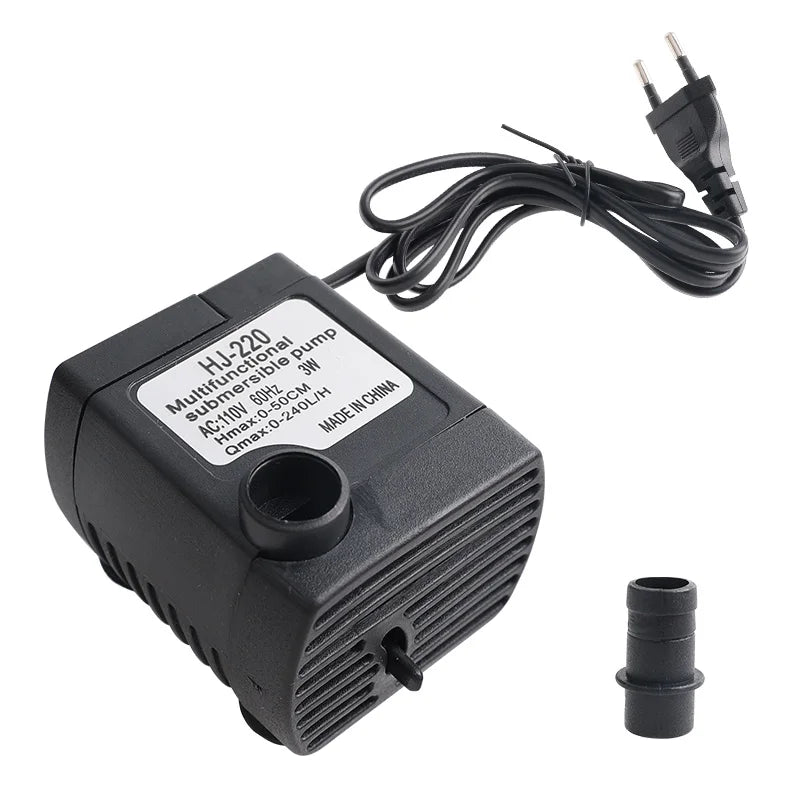 Submersible Water Pump for Water Gardens, Hydroponics, and Fountains
