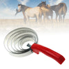 Brosse à curry réversible pour chevaux avec prise en main confortable