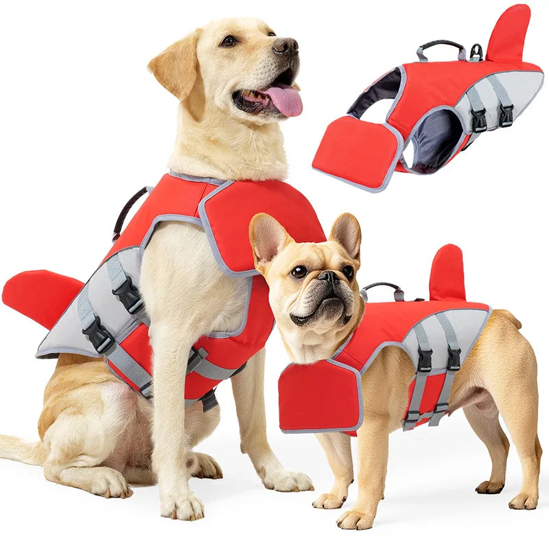 Dog Life Jacket with Tow Handle – Safety Buoyancy Vest for Swimming & Outdoor Adventures