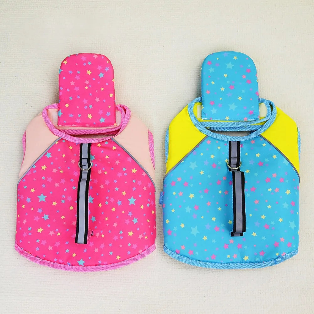 Adjustable Dog Life Jacket with Removable Floats for Swimming