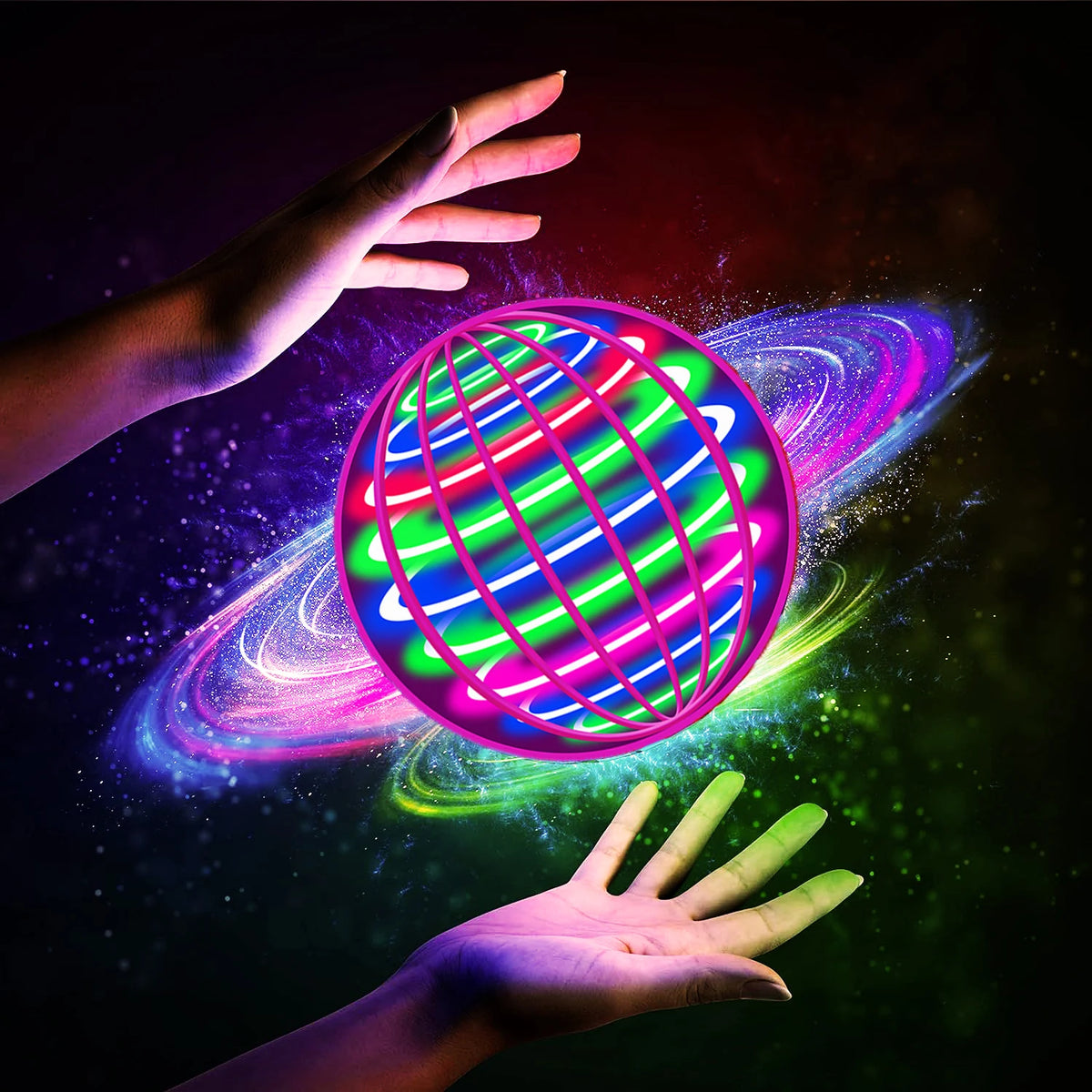Glowing LED Flying Ball Boomerang Toy