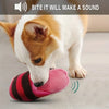 Cartoon Slipper Plush Squeaky Dog Chew Toy
